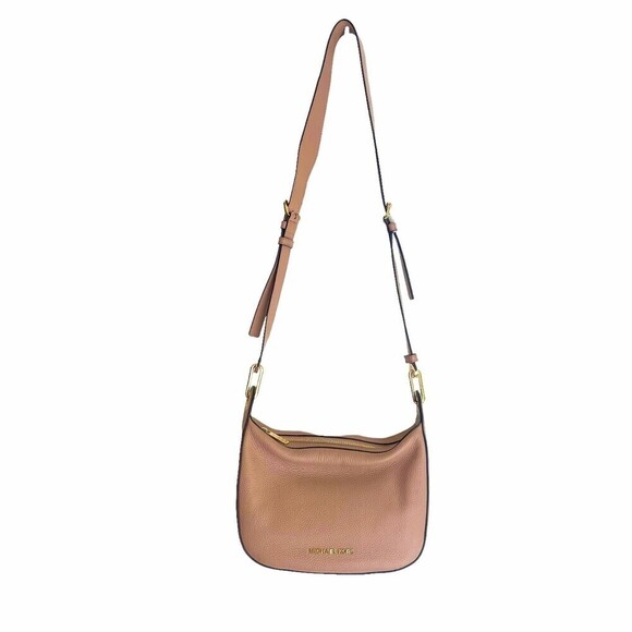 MICHAEL Michael Kors Raven Leather Crossbody Messenger Shoulder Bag NWT - Picture 5 of 13